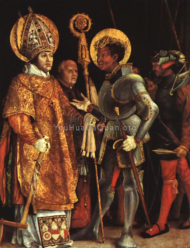 The Disputation of St.Erasmus and St.Maurice - 马蒂亚斯·格吕奈瓦尔德